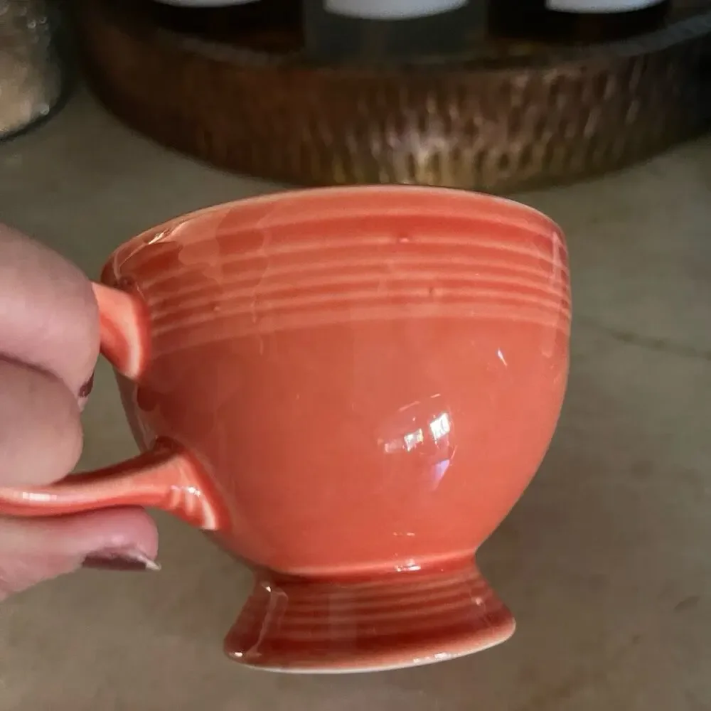 vintage 97' Fiesta ware persimmon creamer vintage
